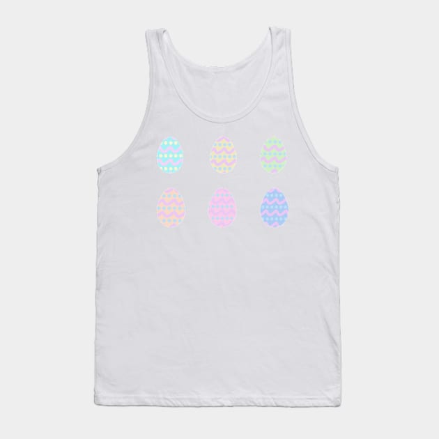 Pastel Pattern Easter Eggs Tank Top by Felicity-K